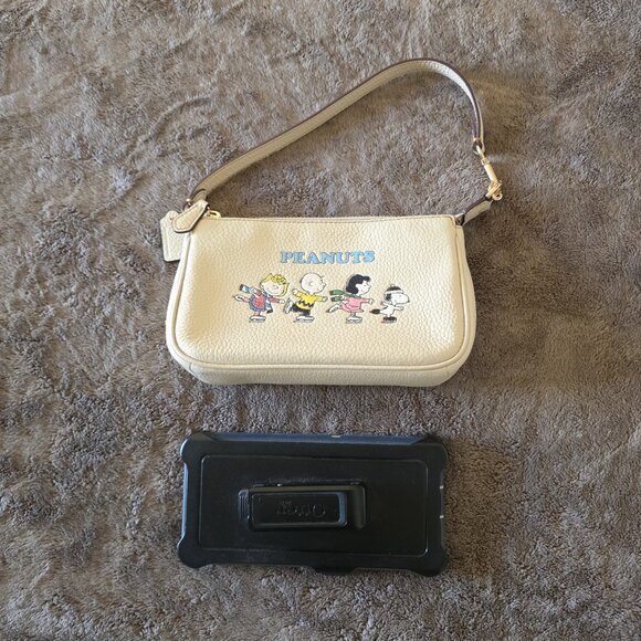 Coach X Peanuts Nolita 19 With Snoopy And Friends Motif Mini Bag Clutch Evening - Picture 13 of 15